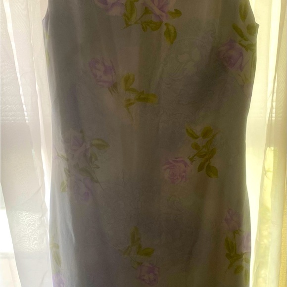 Escada 100% Silk Sleeveless Women’s Dress - Dusty Blue Size 36 (USA size 6) - Picture 2 of 15